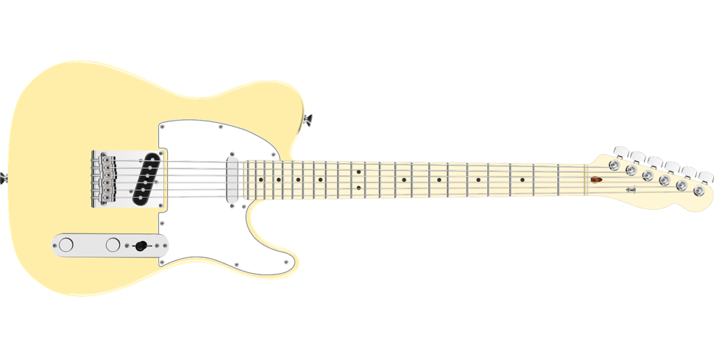 メイプル指板のギター